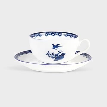 Cup and saucer delftware large set of 2