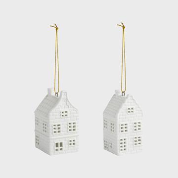 Ornament canal house set of 2