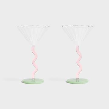 Coupe curve pink set of 2